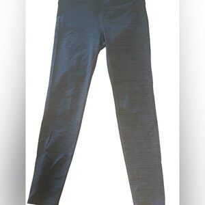 Athleta Elation High-Rise 7/8 Leggings-Space Dye-Gray Stripe – Size-Large